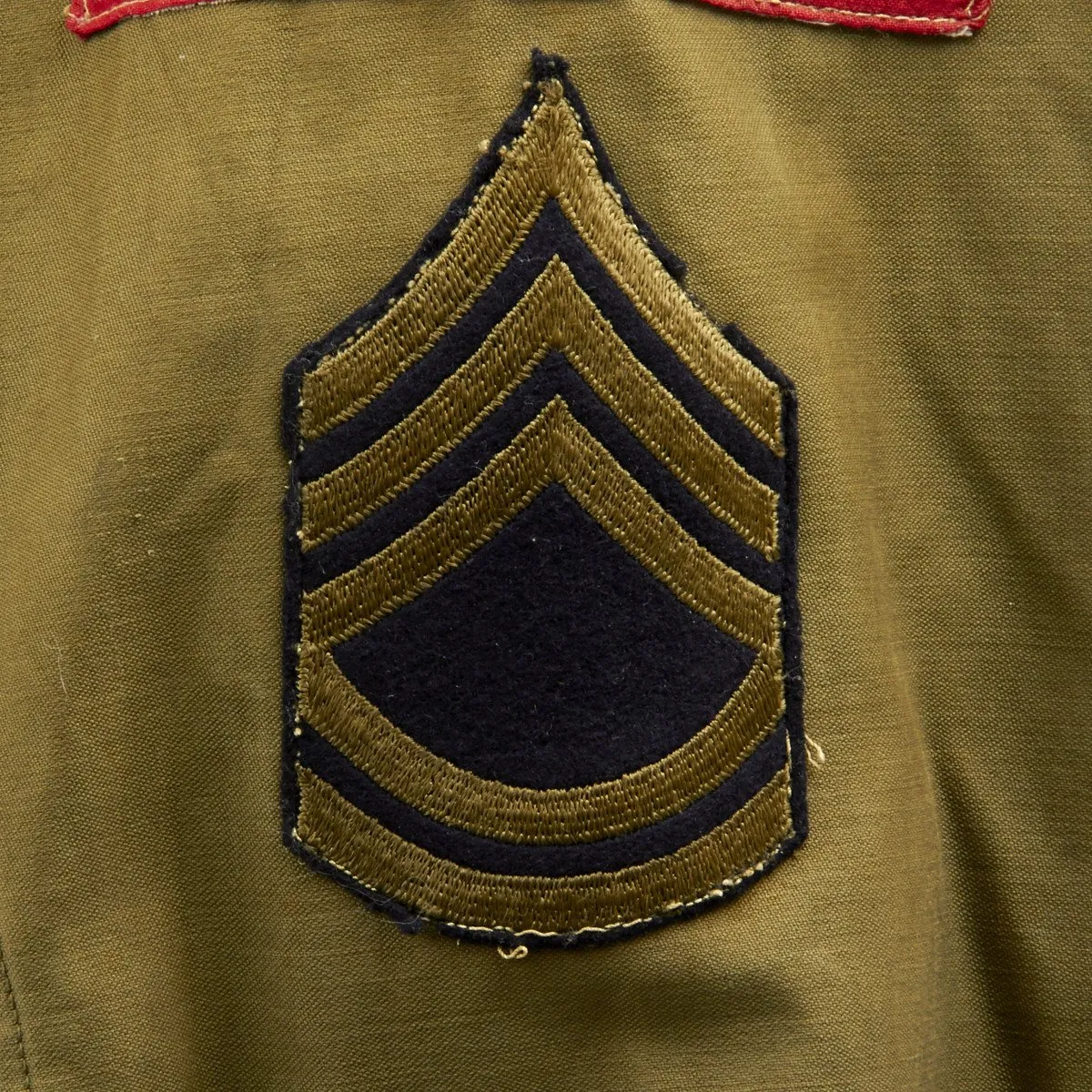 Original U.S. WWII 17th Airborne Division M-1943 M43 Field Jacket