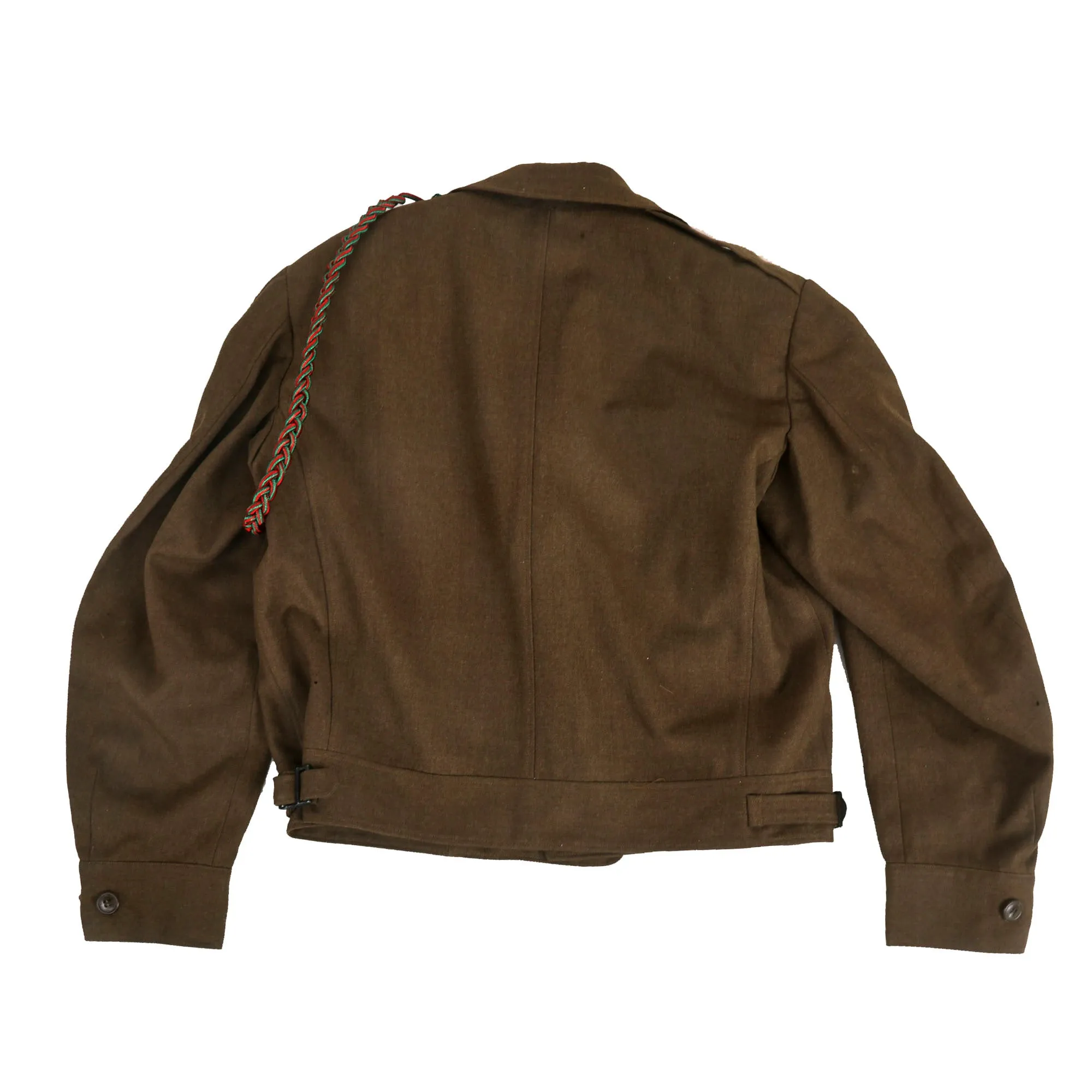 Original U.S. WWII 17th Airborne Glider Troops Combat Medic Ike Jacket and Overseas Cap with Bullion Embroidered Insignia
