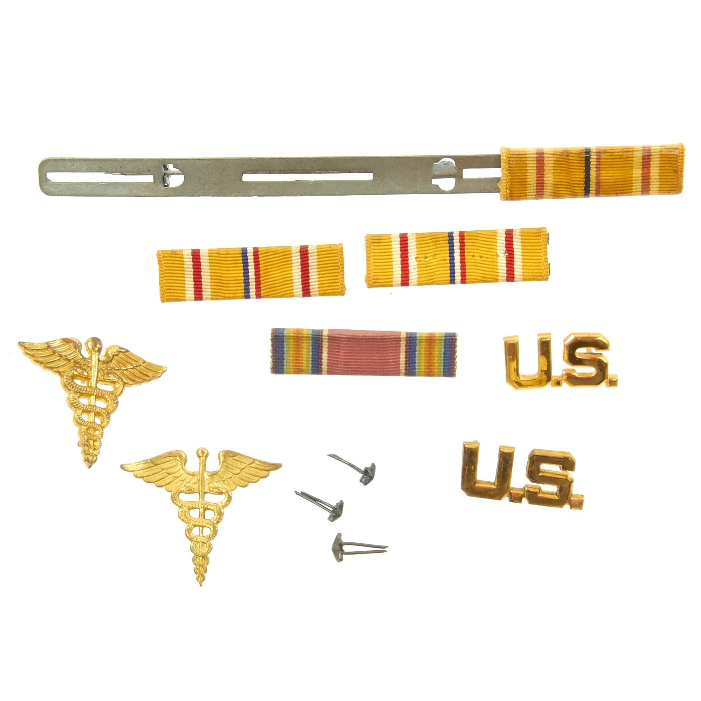 Original U.S. WWII 1st Cavalry Division Combat Medic Surgeon Engraved Silver Star Grouping