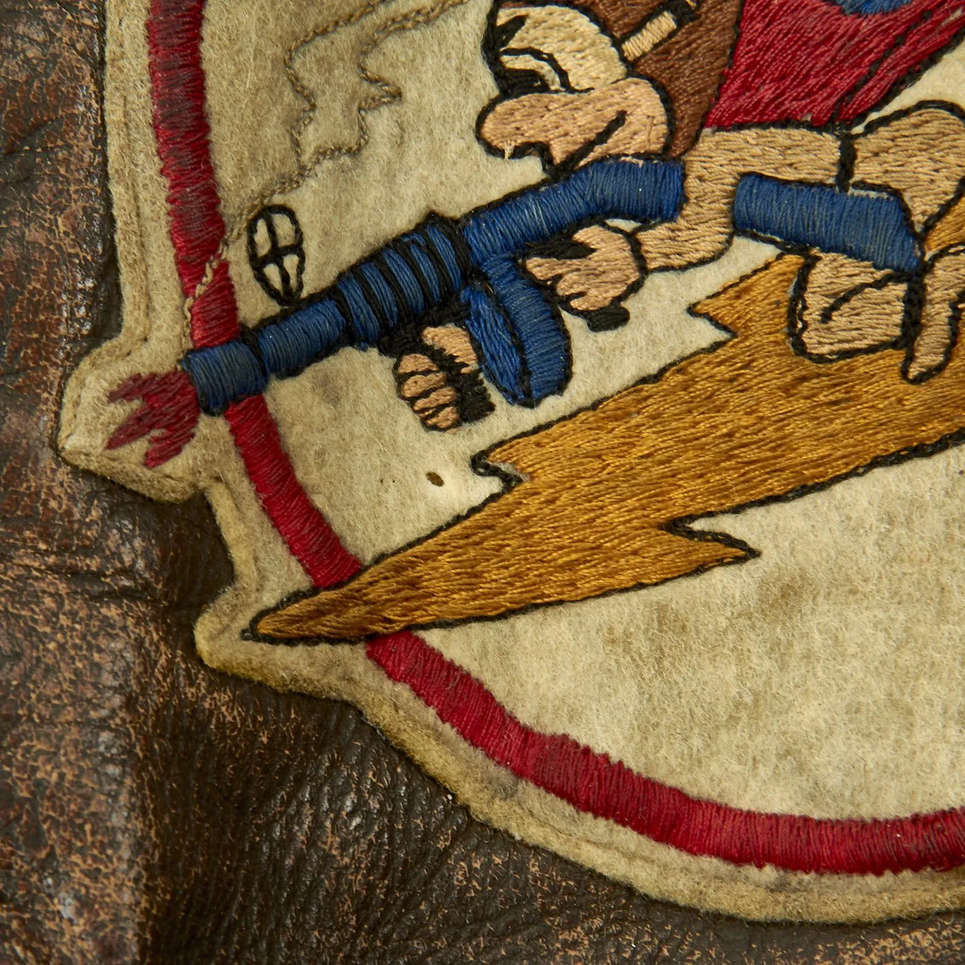 Original U.S. WWII 340th Fighter Squadron Named A-2 Flight Jacket