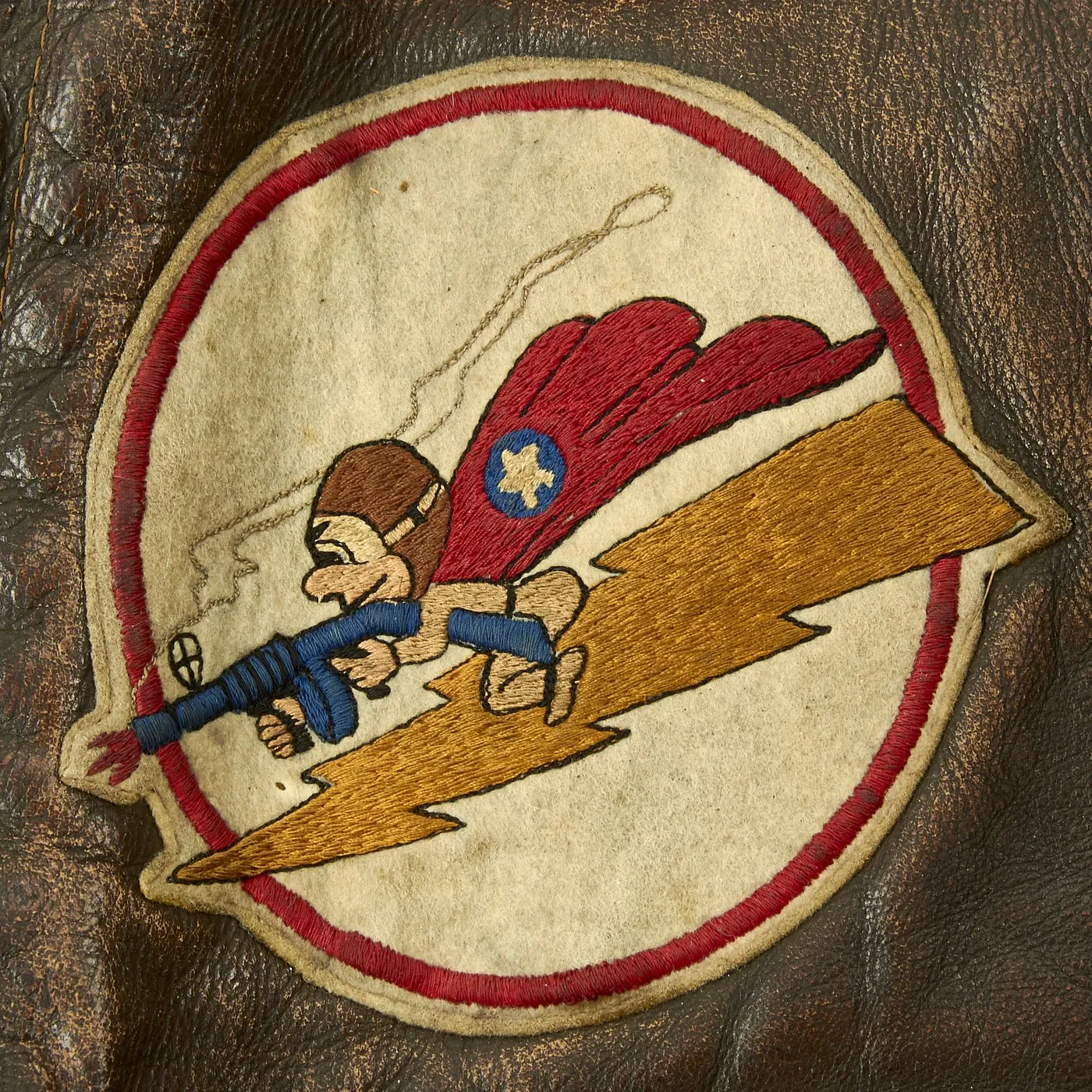Original U.S. WWII 340th Fighter Squadron Named A-2 Flight Jacket