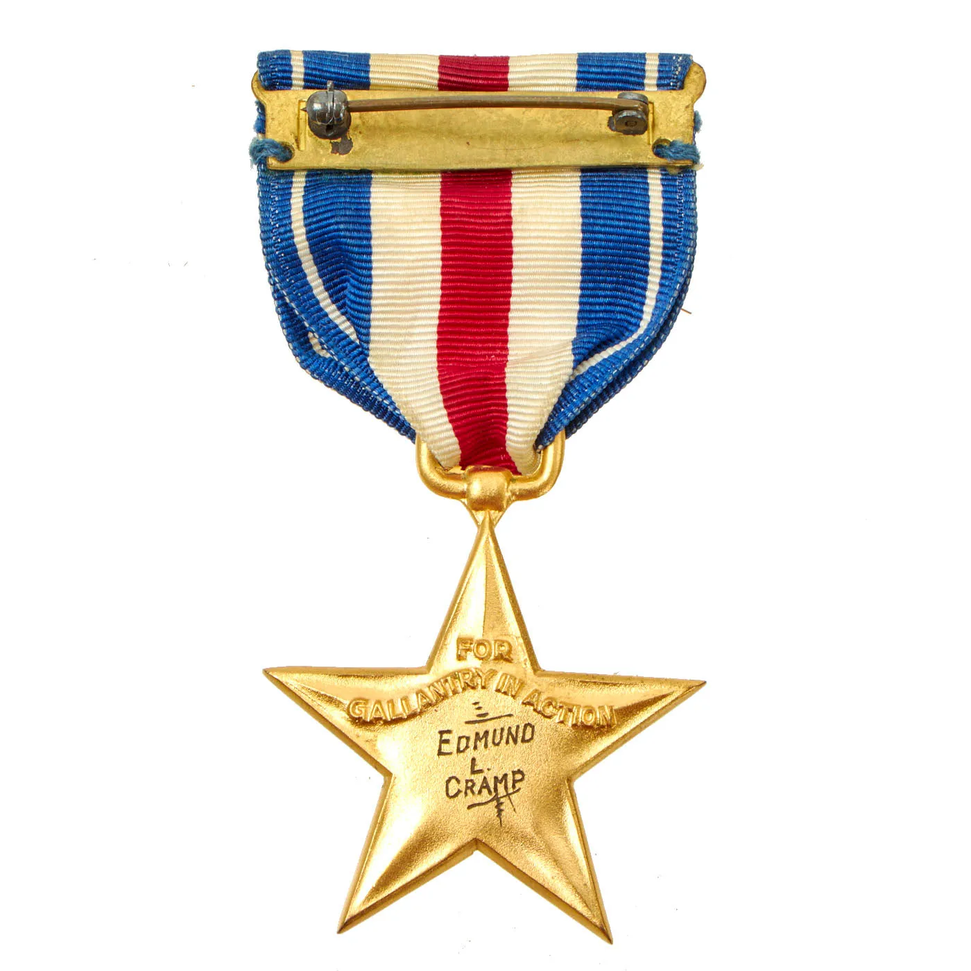 Original U.S. WWII 3rd Infantry Division with Engraved Silver Star Medal and Research Binder