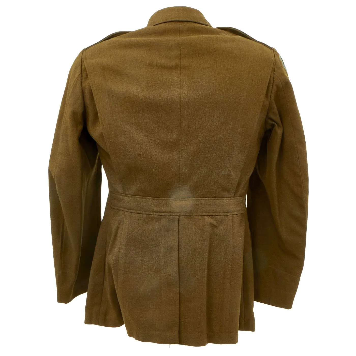 Original U.S. WWII 82nd Airborne - 1st Allied Airborne Class A Uniform Jacket with Invasion Arrowhead ETO and Purple Heart Ribbon
