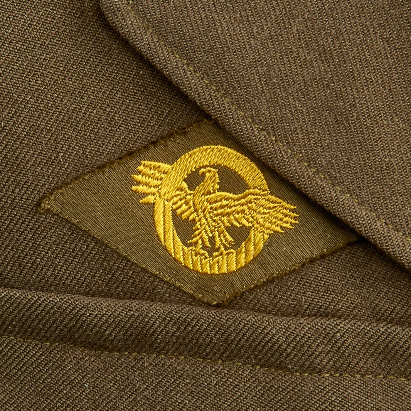 Original U.S. WWII Airborne Troop Carrier Air Crewman Ike Jacket with Bullion Embroidered Patches