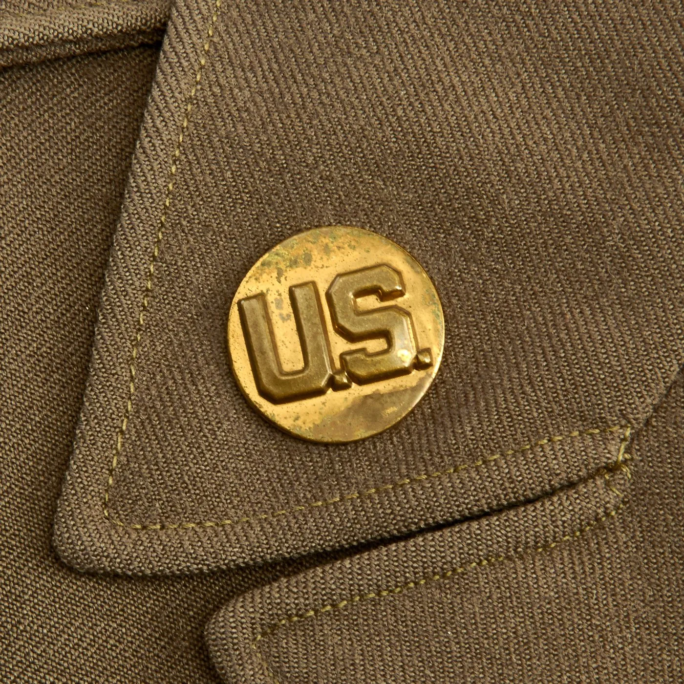 Original U.S. WWII Airborne Troop Carrier Air Crewman Ike Jacket with Bullion Embroidered Patches
