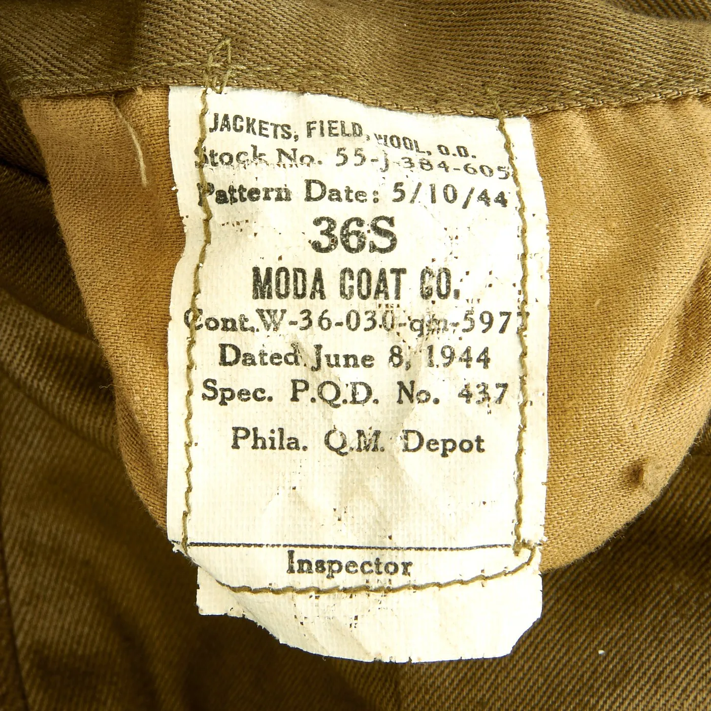 Original U.S. WWII Airborne Troop Carrier Air Crewman Ike Jacket