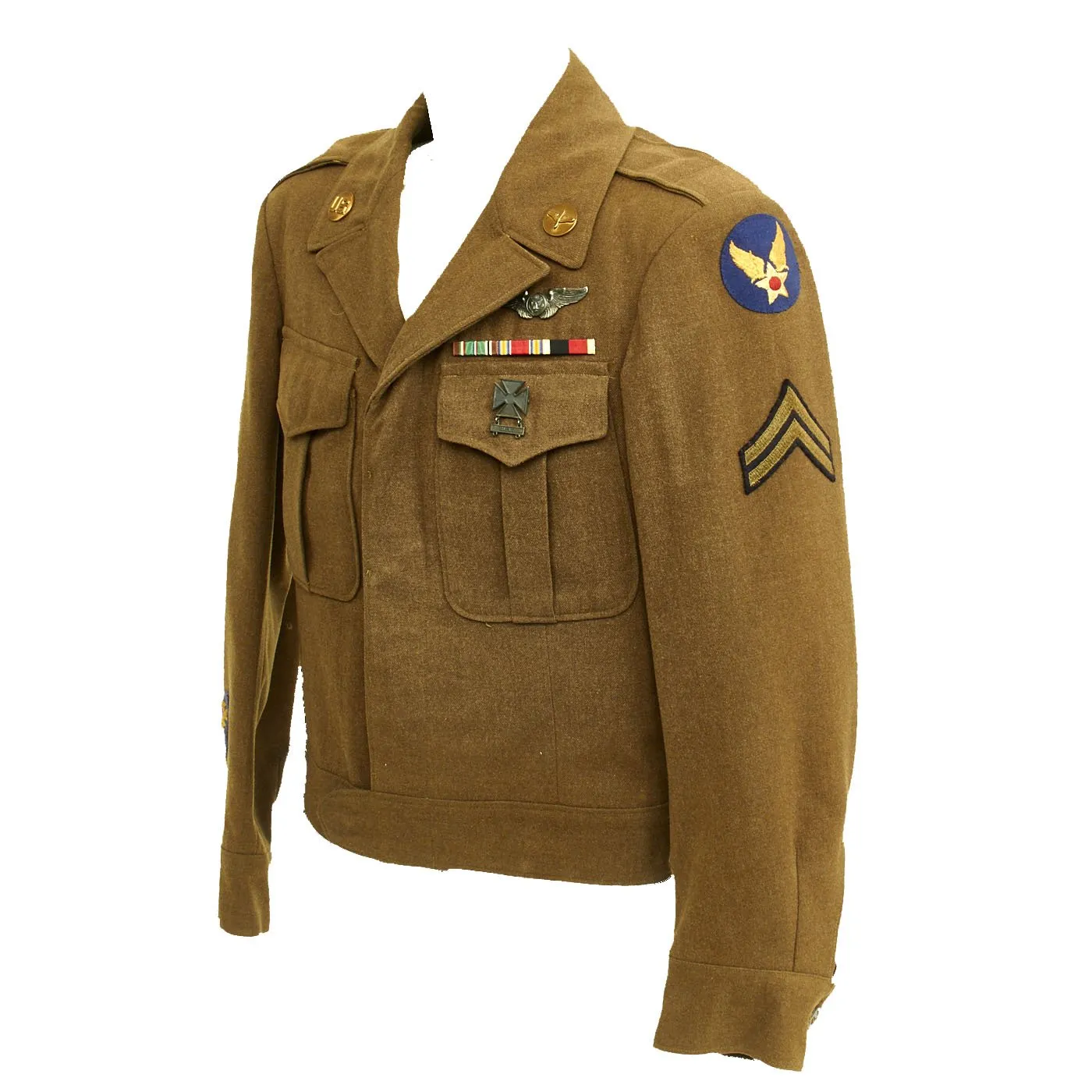 Original U.S. WWII Airborne Troop Carrier Air Crewman Ike Jacket