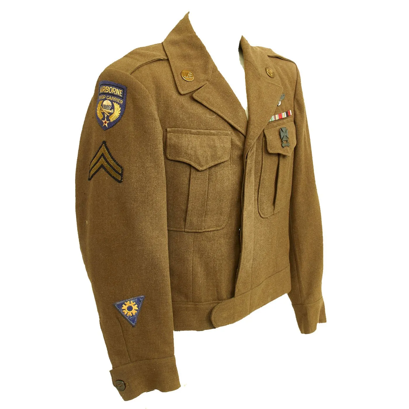 Original U.S. WWII Airborne Troop Carrier Air Crewman Ike Jacket