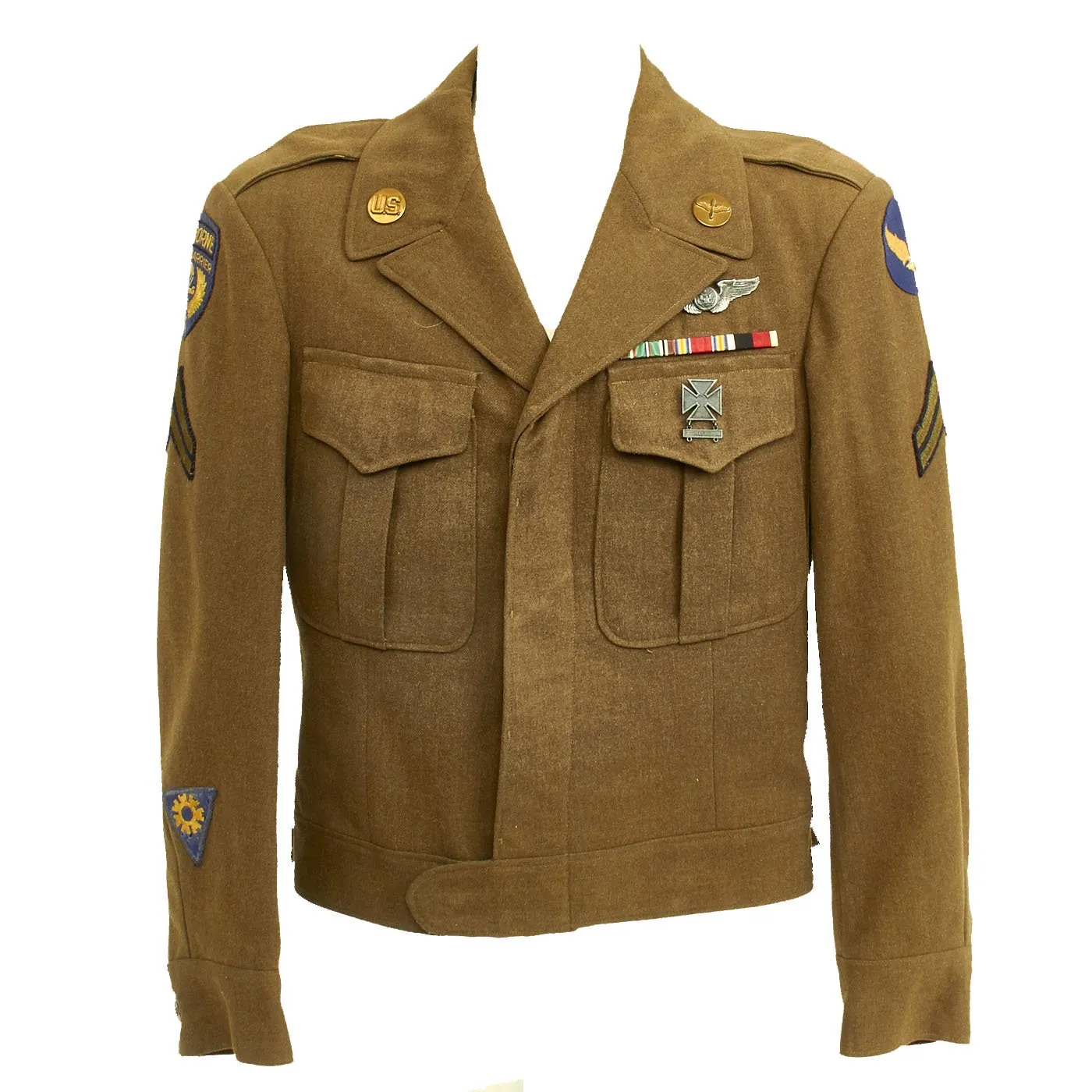 Original U.S. WWII Airborne Troop Carrier Air Crewman Ike Jacket