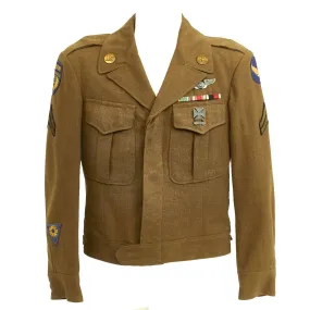 Original U.S. WWII Airborne Troop Carrier Air Crewman Ike Jacket