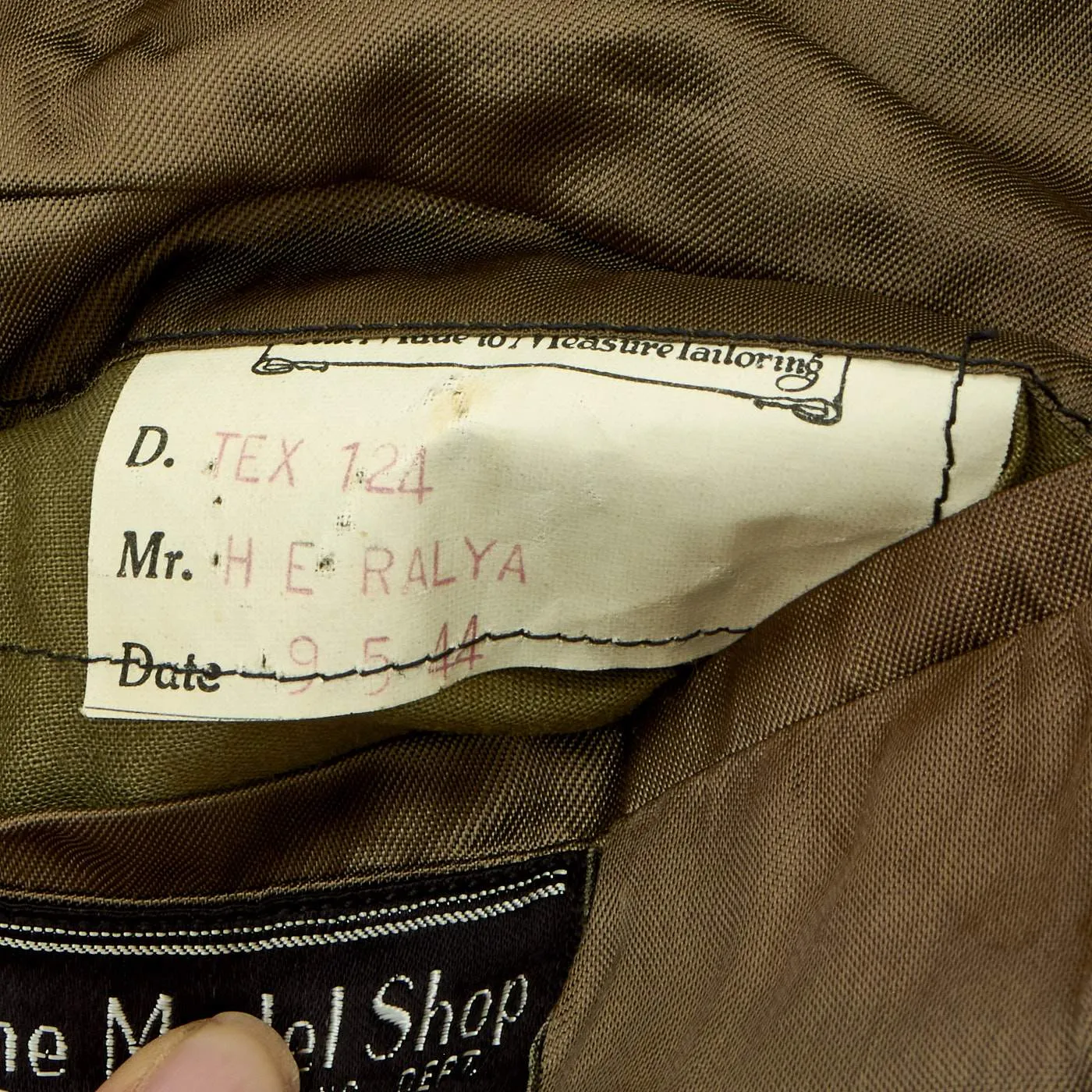Original U.S. WWII Airborne Troop Carrier Glider Flight Officer Glider Named Class A Uniform Jacket - Dated 1944