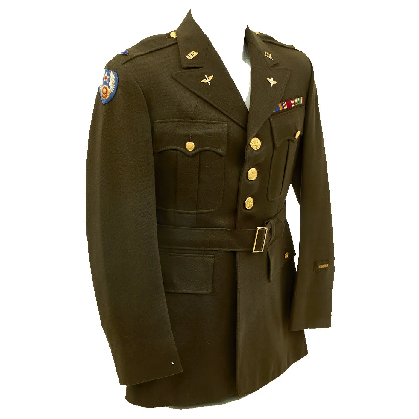 Original U.S. WWII Airborne Troop Carrier Glider Flight Officer Glider Named Class A Uniform Jacket - Dated 1944