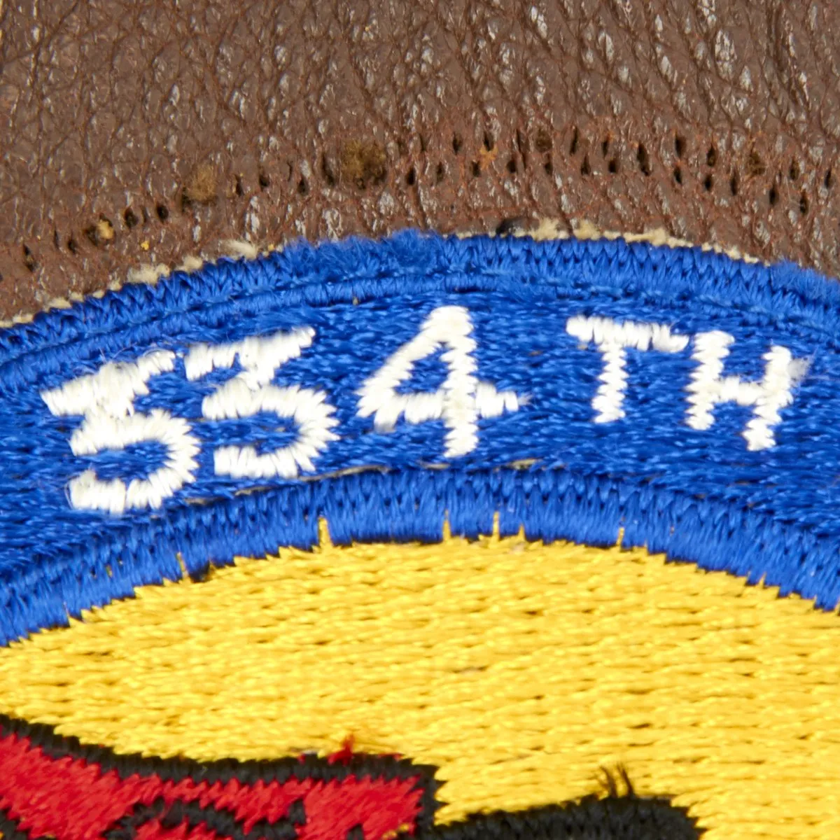Original U.S. WWII and Korean War 334th Fighter Squadron A-2 Flight Jacket with Helmet