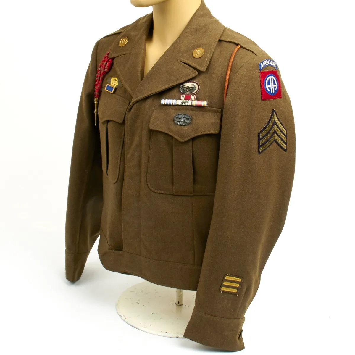 Original U.S. WWII Combat Medic 82nd Airborne Operation Market Garden Ike Jacket