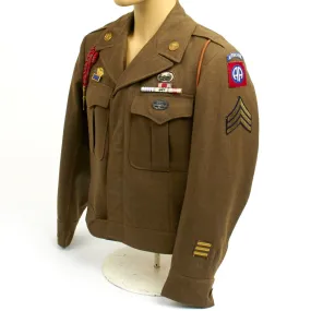 Original U.S. WWII Combat Medic 82nd Airborne Operation Market Garden Ike Jacket