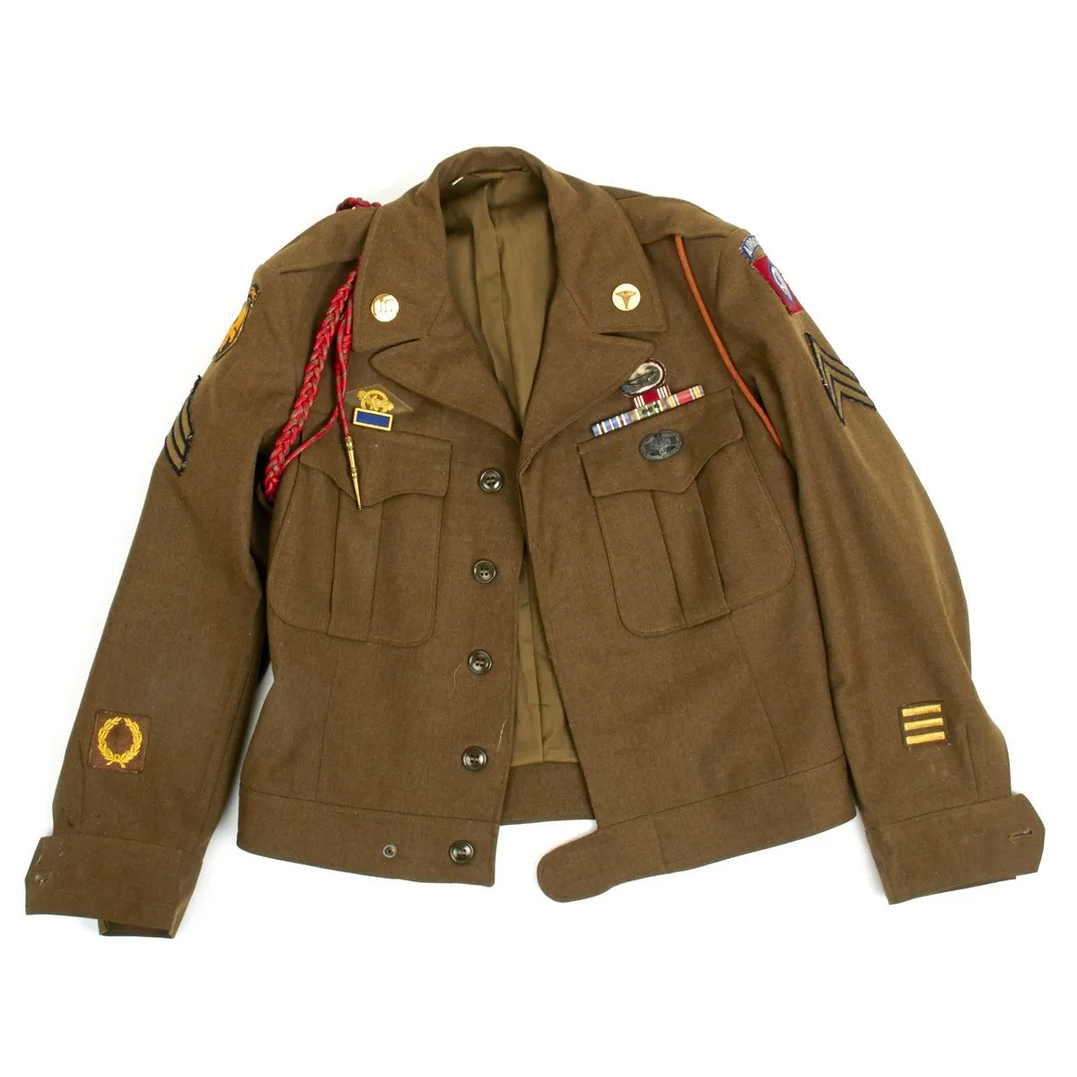 Original U.S. WWII Combat Medic 82nd Airborne Operation Market Garden Ike Jacket