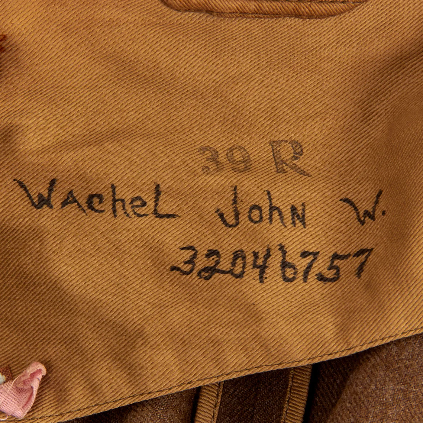 Original U.S. WWII Named 82nd Airborne , 1st Allied Airborne Class A Uniform Jacket - Pvt John W. Wachel, Wounded During Operation Market Garden