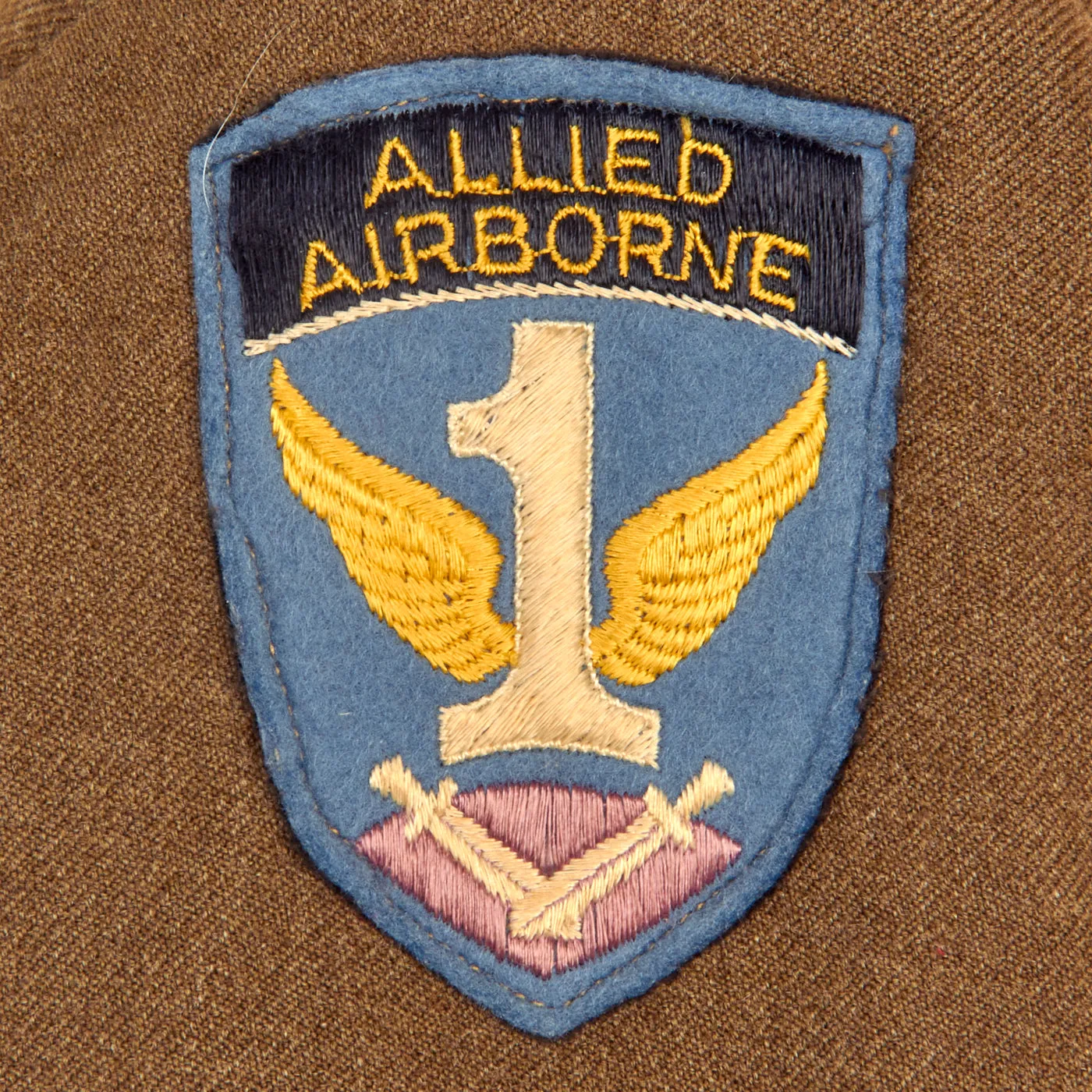 Original U.S. WWII Named 82nd Airborne , 1st Allied Airborne Class A Uniform Jacket - Pvt John W. Wachel, Wounded During Operation Market Garden