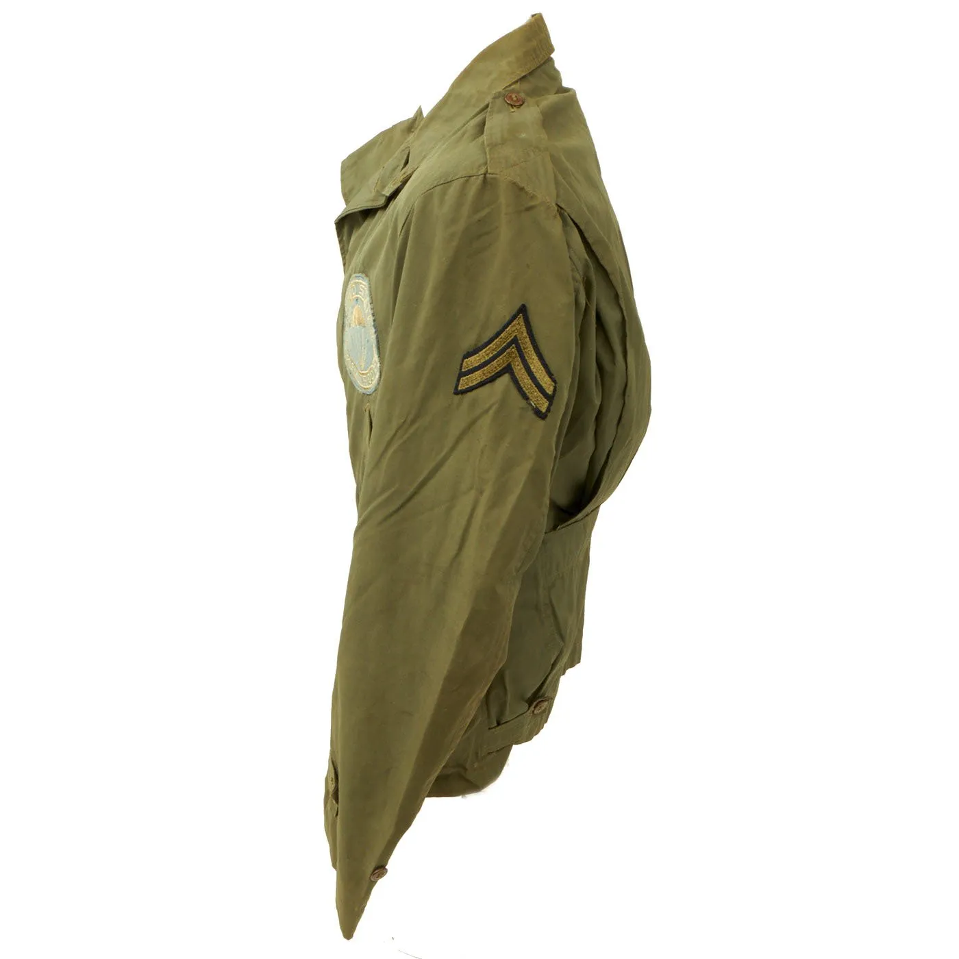 Original U.S. WWII Occupation Duty 11th Airborne Japanese Made M41 Jacket Clone with Paratroops Patch
