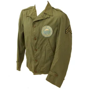 Original U.S. WWII Occupation Duty 11th Airborne Japanese Made M41 Jacket Clone with Paratroops Patch