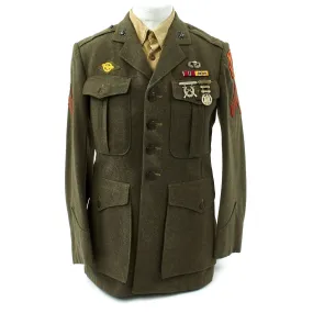 Original U.S. WWII USMC 2nd Parachute Battalion Paramarine Named Service A Uniform