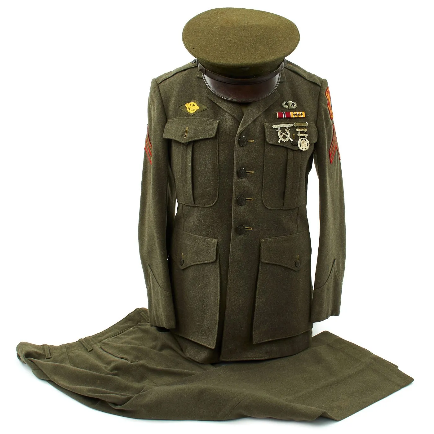 Original U.S. WWII USMC 2nd Parachute Battalion Paramarine Named Service A Uniform