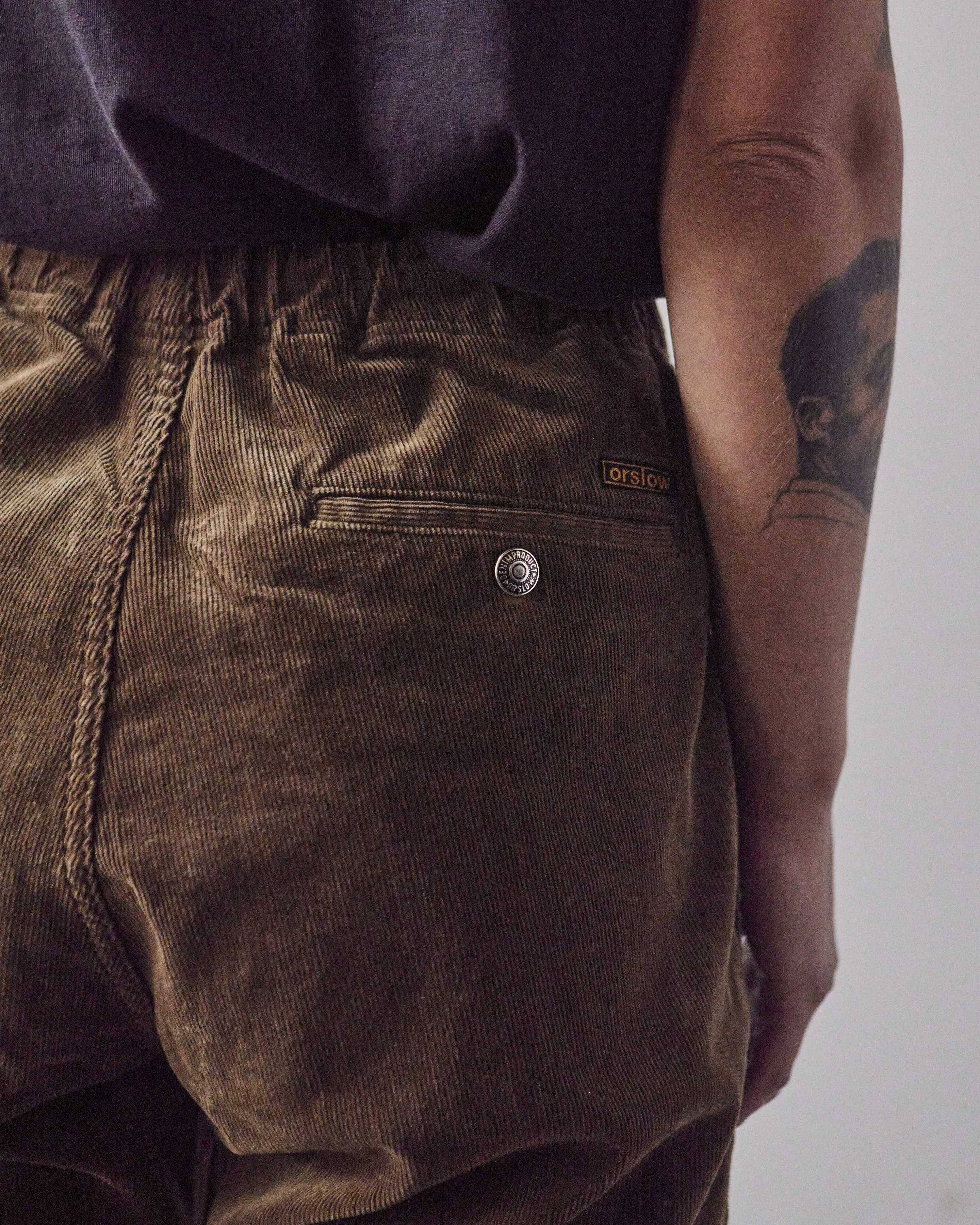 orSlow Corduroy New Yorker Pant, Brown