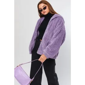 Oversized Fleece Hoodie Jacket