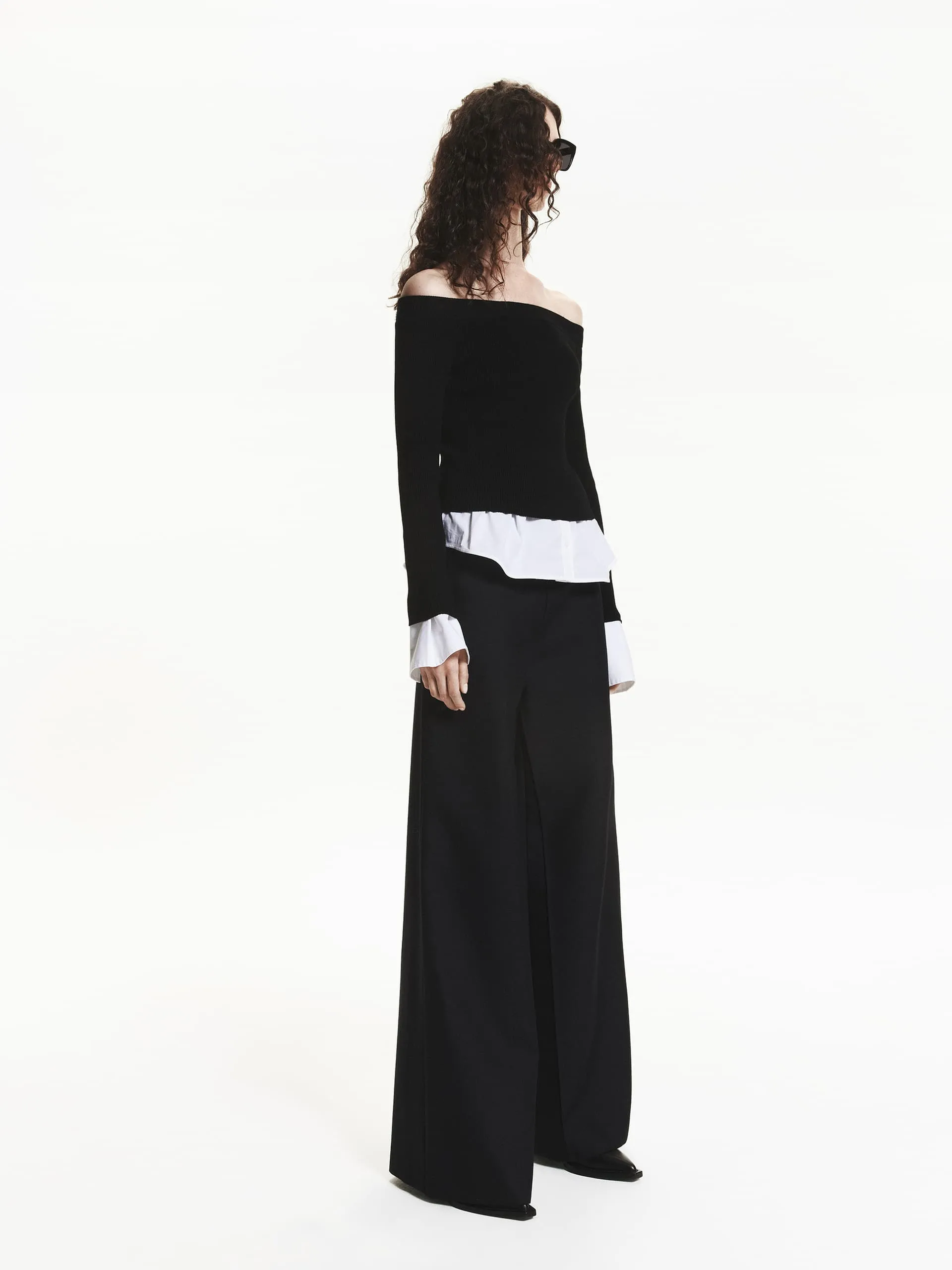 Paneled Detail Knitted Top