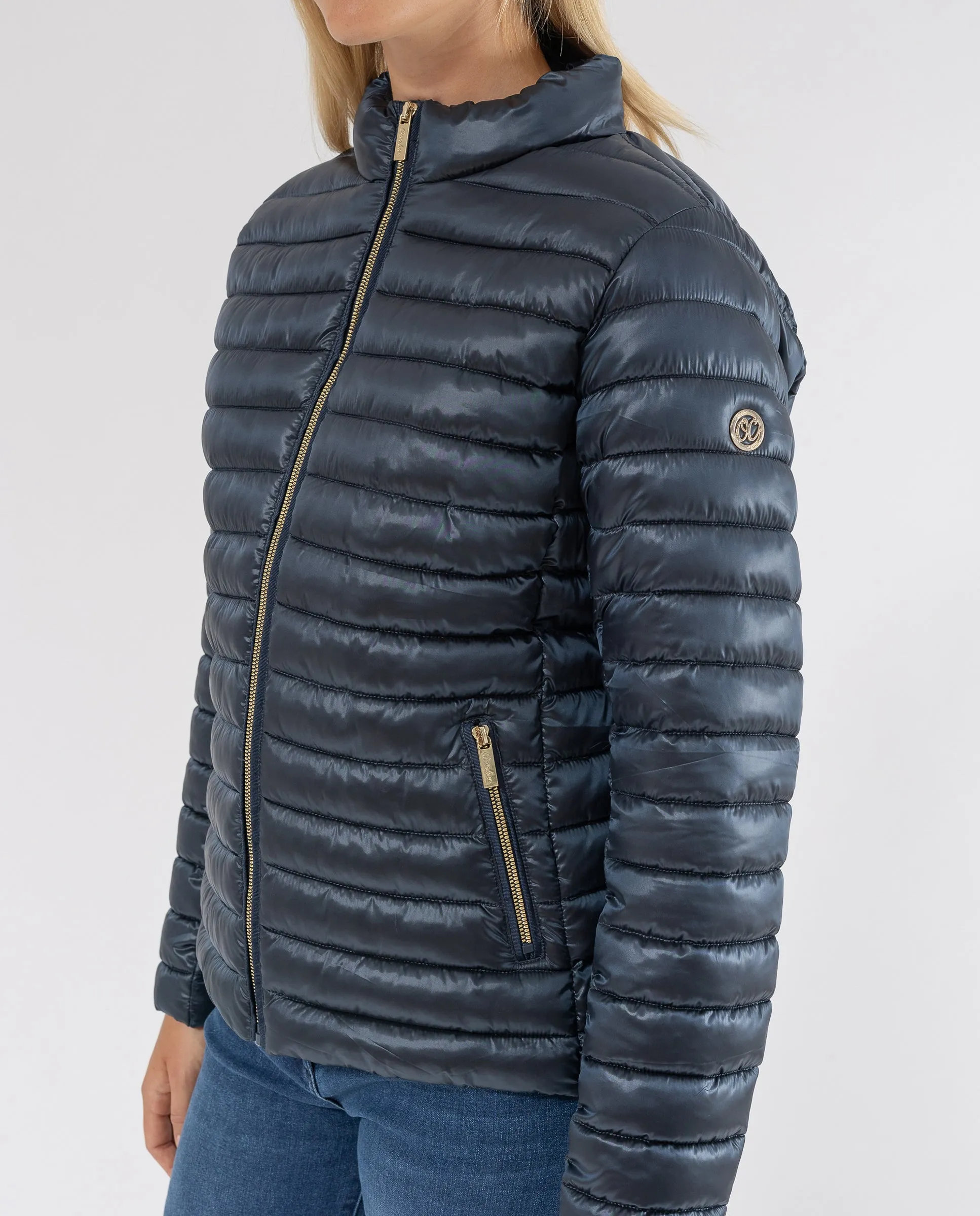 PARKA ACOLCHADA CORTA AZUL OSCURO