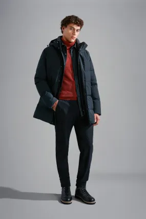 Paul & Shark Typhoon Re-4X4 Stretch Re-Goose Down Parka with Shark Fin | Black