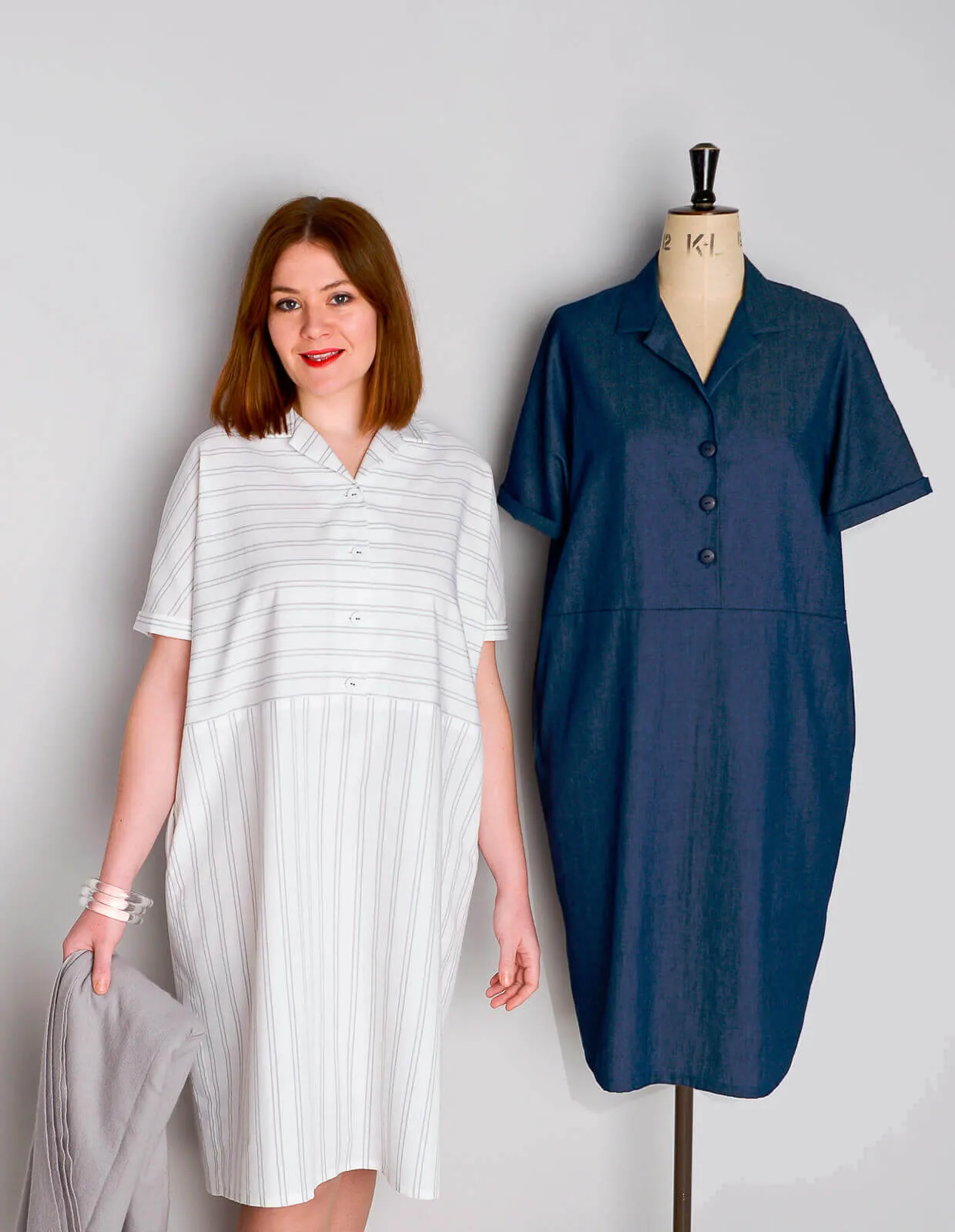PDF Pattern - Flip Collar Shirt Dress | The Makers Atelier