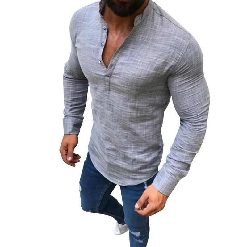 Pologize™ Casual Half Button Shirt