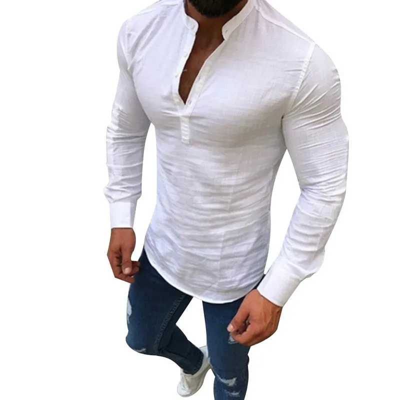 Pologize™ Casual Half Button Shirt