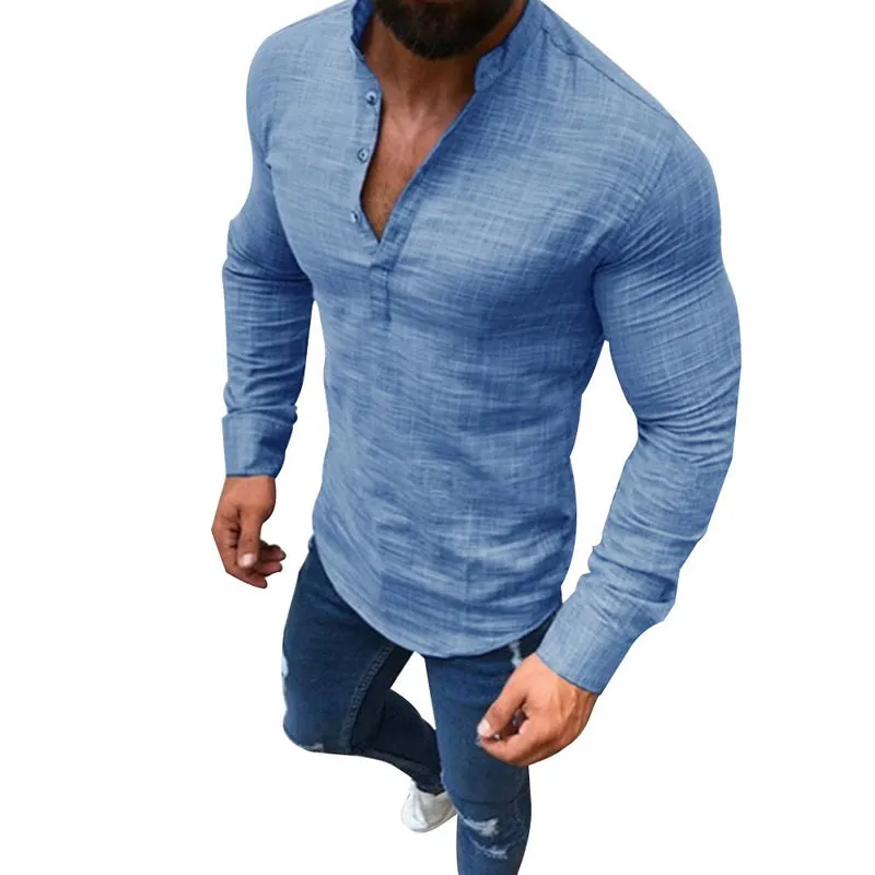 Pologize™ Casual Half Button Shirt