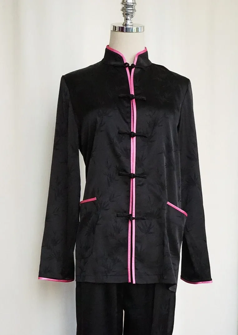 Printed Tang Shirt (Black/ Pink)