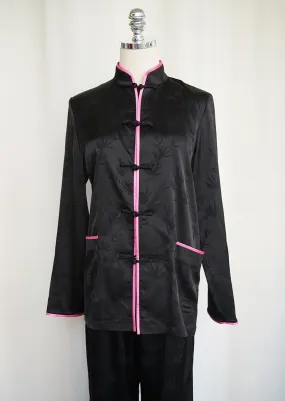 Printed Tang Shirt (Black/ Pink)