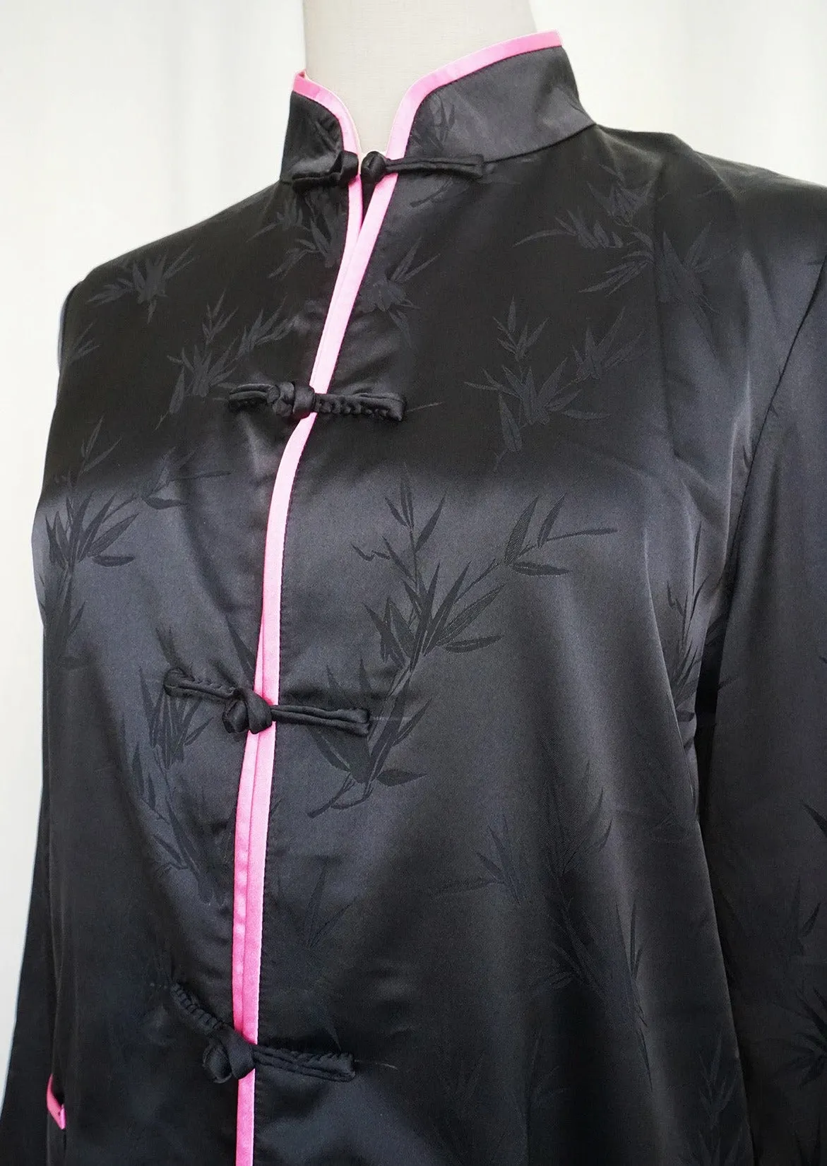 Printed Tang Shirt (Black/ Pink)