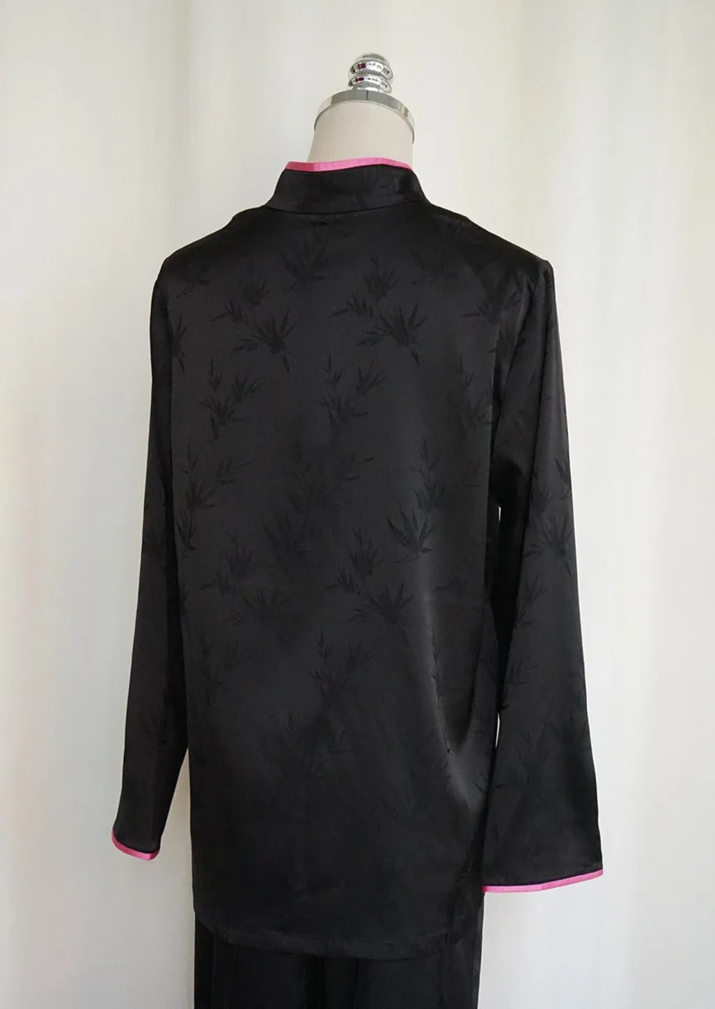 Printed Tang Shirt (Black/ Pink)