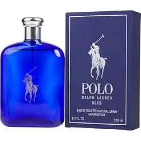 Ralph Lauren Polo Blue Men's Eau de Toilette Spray 6.7 oz - Fragrance of Adventure and Sophistication