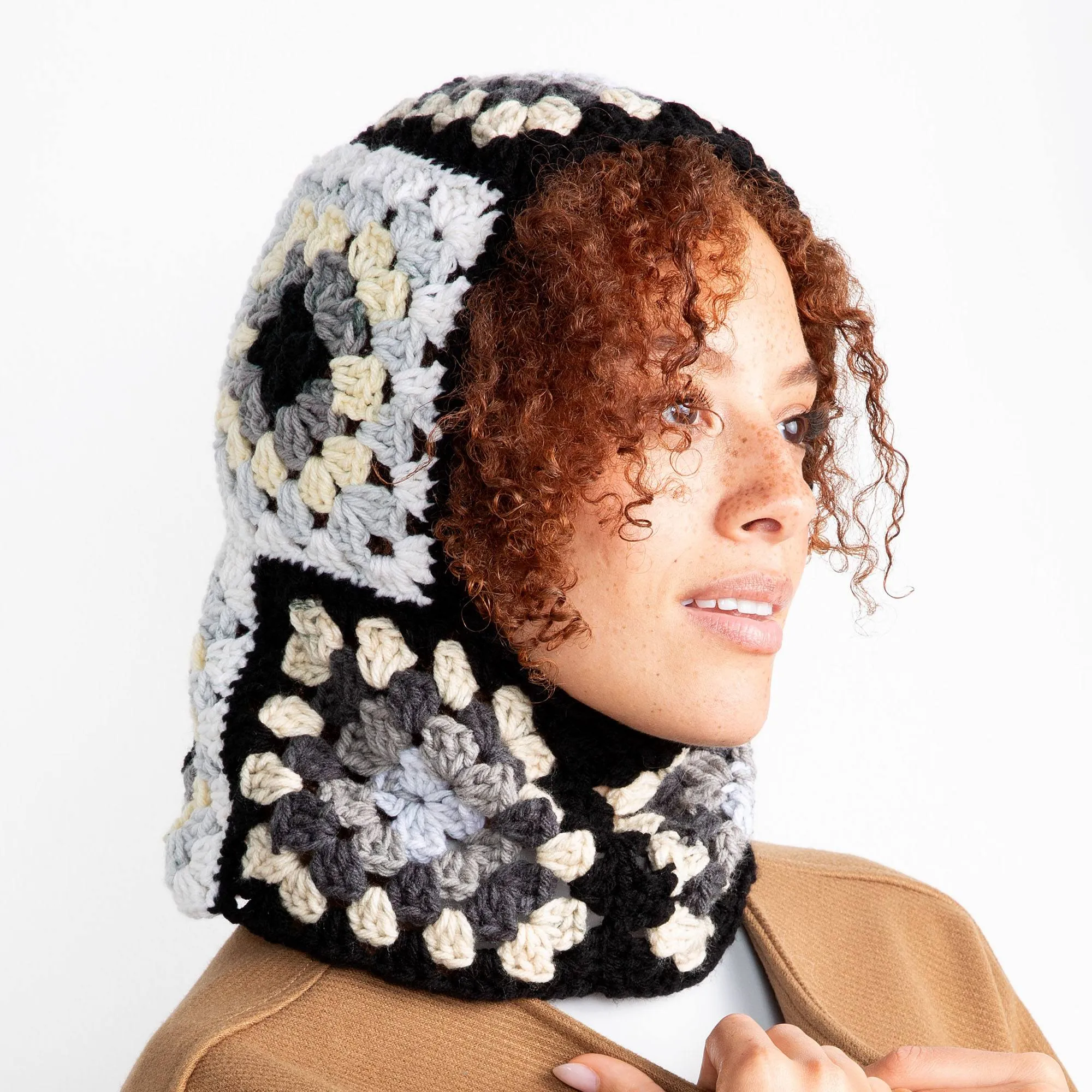 Red Heart Granny Crochet Balaclava
