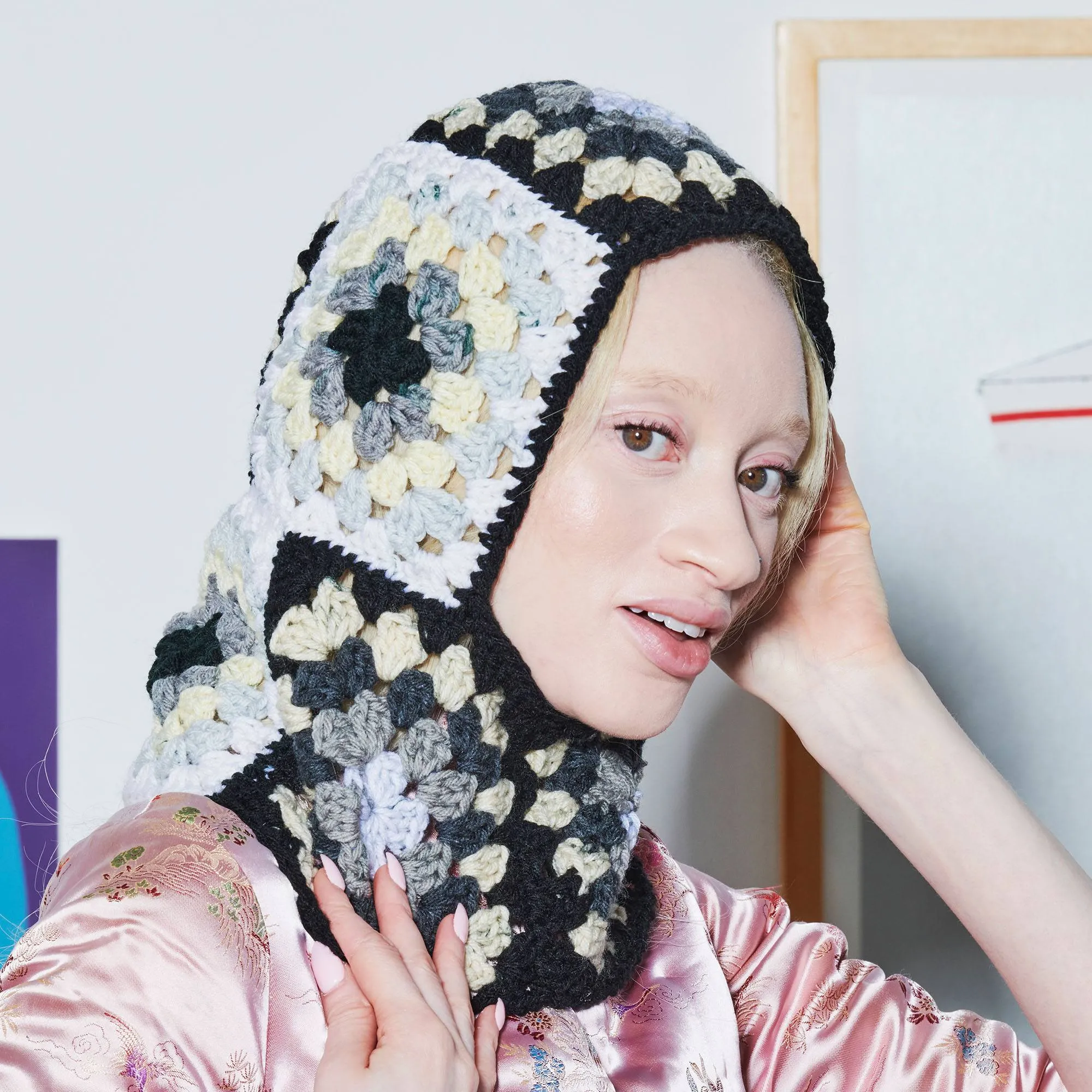 Red Heart Granny Crochet Balaclava