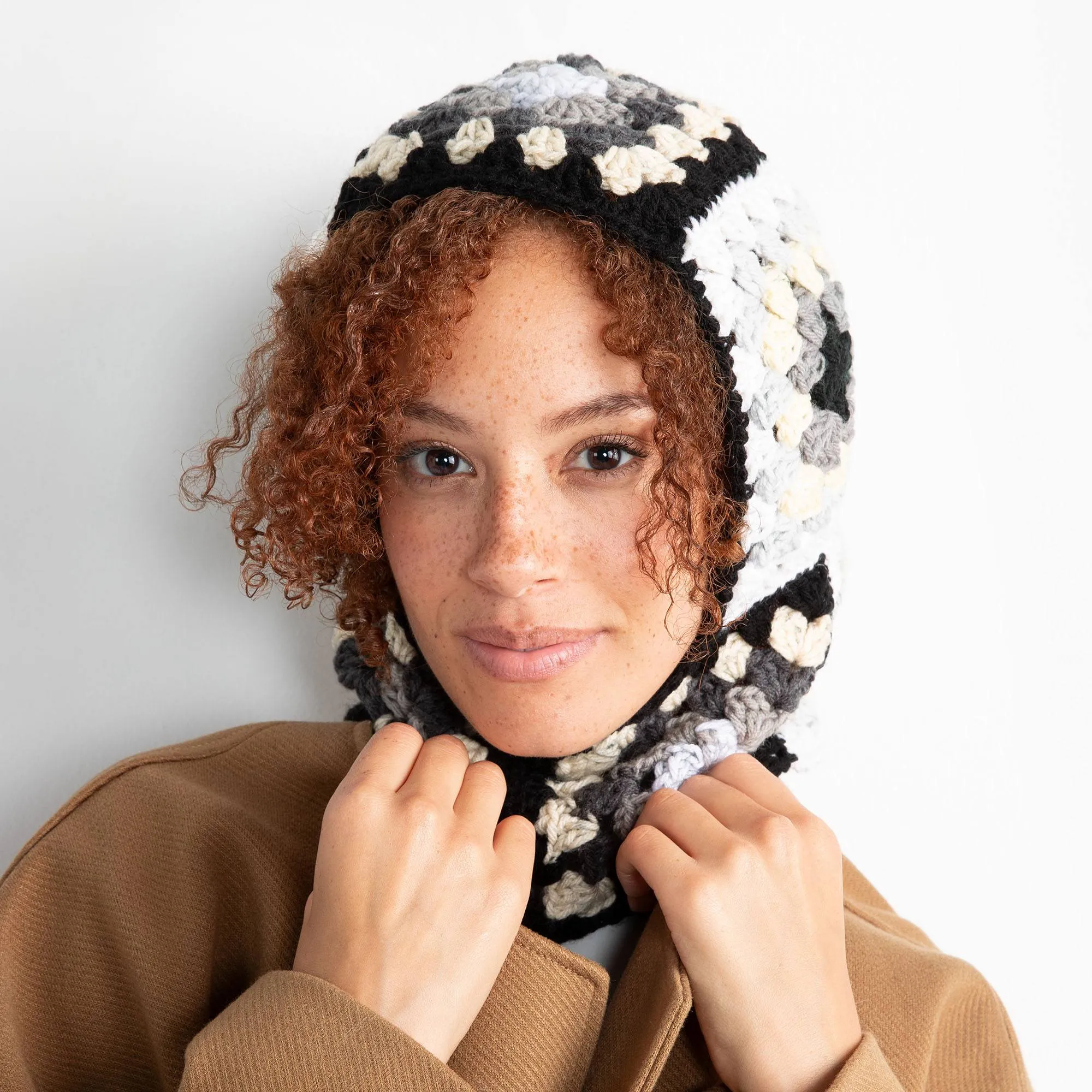 Red Heart Granny Crochet Balaclava