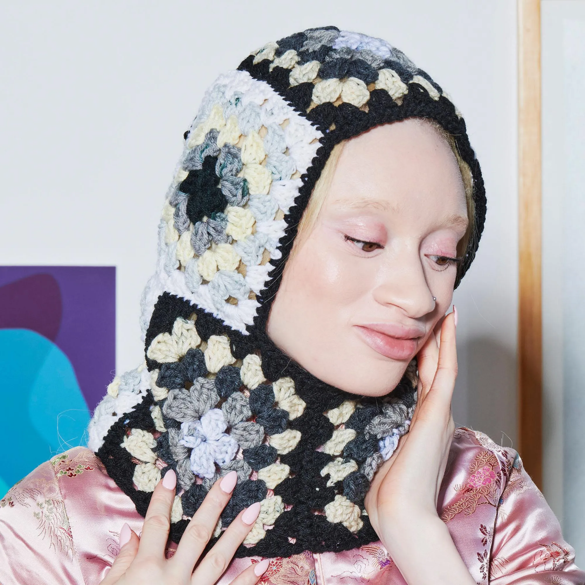 Red Heart Granny Crochet Balaclava