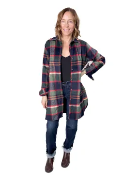 Renfrew Plaid Shacket- GREEN/NAVY