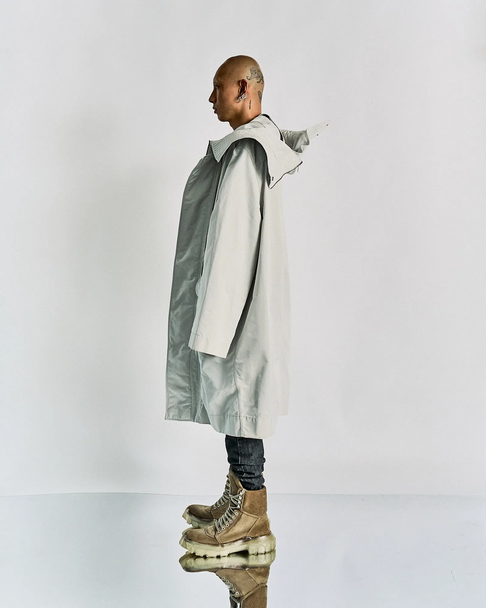 Rick Owens SS 2019 'BABEL' Glenda parka