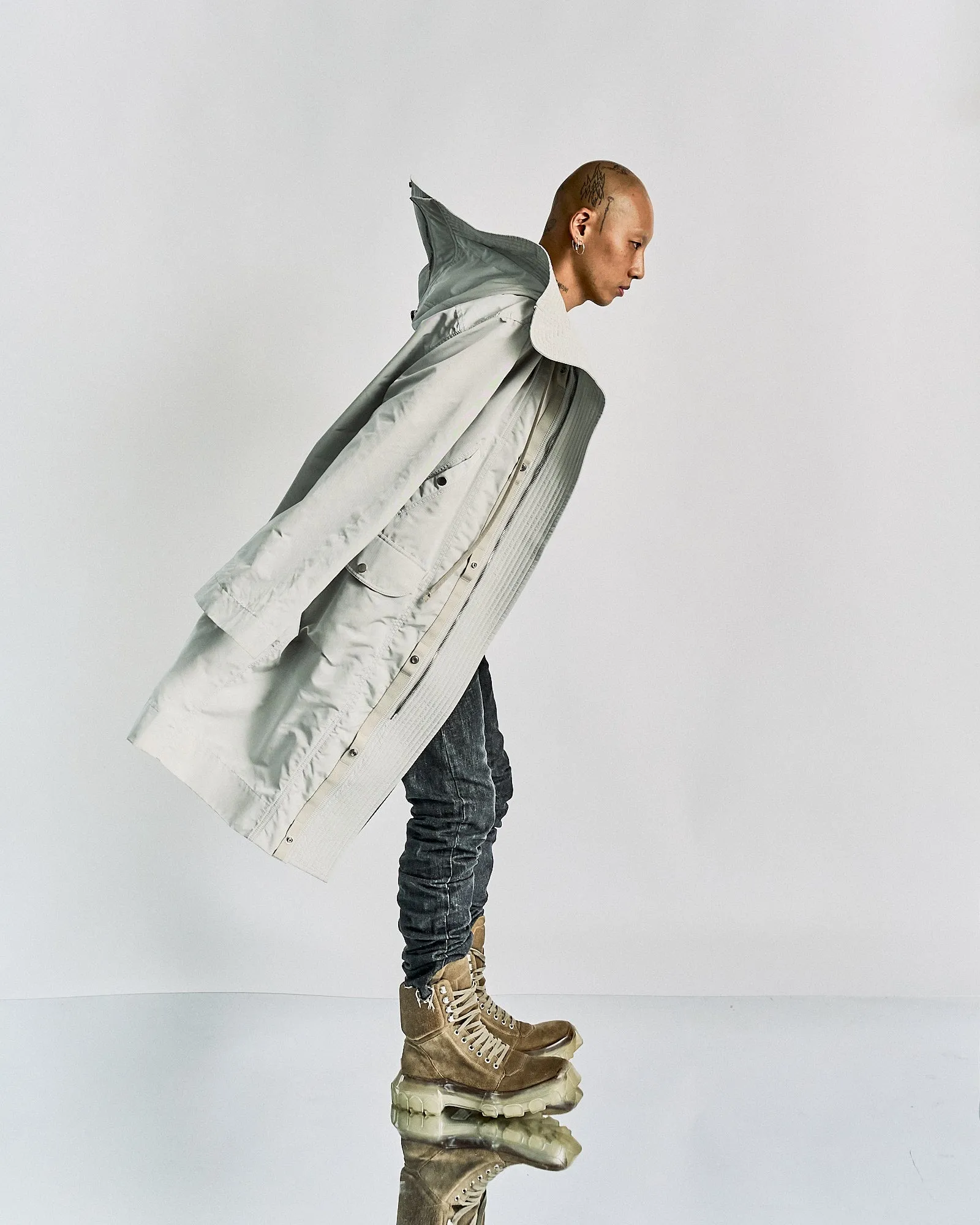 Rick Owens SS 2019 'BABEL' Glenda parka