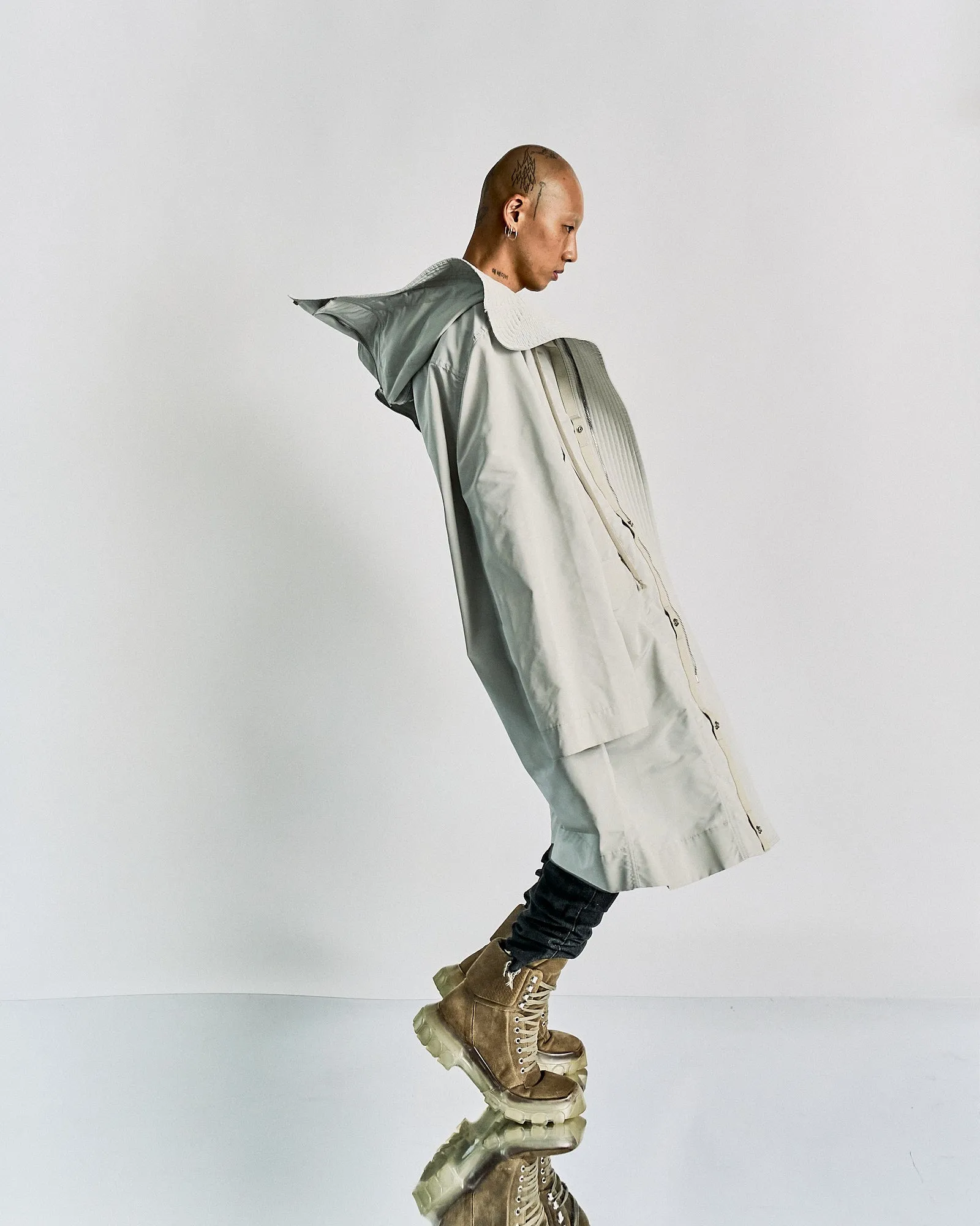 Rick Owens SS 2019 'BABEL' Glenda parka
