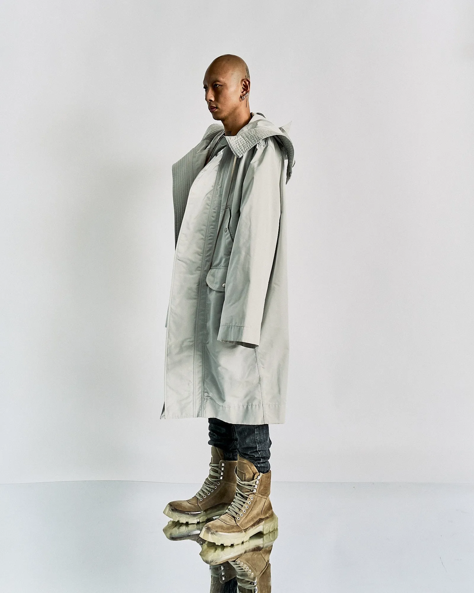 Rick Owens SS 2019 'BABEL' Glenda parka