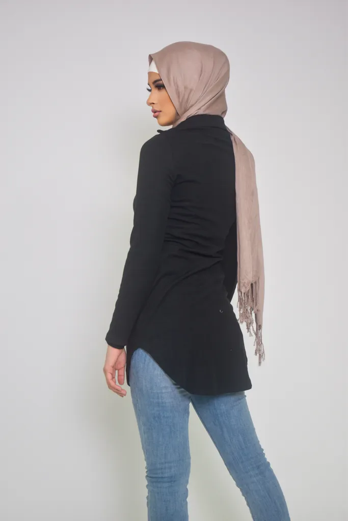 Rouched Knit Top